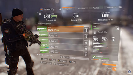 The Division - Armes & améliorations - Guide #3